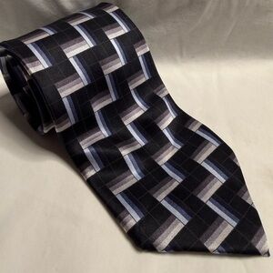 Croft & Barrow Black and Gray zigzag Tie